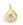 Grossiste en Pendentif Breloque Médaille Avec Goutte Zircon Plaqué Doré Qualité 13mm (1)