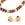 Grossiste en Perle Ronde Ethnique laiton métal doré qualité 8mm- trou: 2,5mm (2)