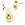 Grossiste en Pendentif Bola Goutte Doré E-Coated 29x20mm (1)