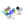Grossiste en Breloques Perles Verre Couleurs Mix n°2 - 8mm (5)