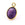Grossiste en Pendentif Ovale Facettes Améthyste Sertis Argent 925 Doré Or fin 12x9mm (1)