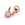 Vente au détail Pendentif Breloque Ronde Quartz Rose Laiton Doré Or Clair 5.5mm (1)