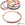 Vente au détail Bracelet Jonc Corne Laqué Rose Orange 60mm - Epaisseur : 3mm (1)