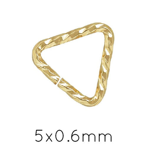 Bélière Triangle Strié pour Pendentif Gold filled 5x0,64mm (4)