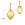 Vente au détail Coeur plat breloque avec anneau gold filled 5mm (1)