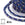 Vente au détail Cordon Coton Tressé Fil Bleu Gris et Violet - 2mm (Bobine 4m)