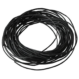 Achat cordon en coton cire noir 1mm, 5m (1)