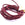 Vente au détail Cordon en cuir torsadé rouge indigo artisanal (50cm)