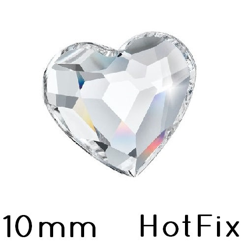 Achat Strass Hotfix Preciosa Coeur Crystal 00030 - 10mm (4)