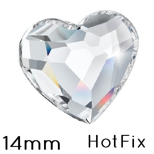 Strass Hotfix Preciosa Coeur Crystal 00030 - 14mm (4)