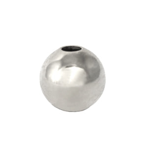Achat Perle boule laiton métal plaqué argent 925 - 6mm (5)