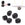 Grossiste en Perles Nugget Carré Arrondi Onyx Black 12x16mm (5)