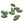 Grossiste en Perles en Verre de Bohême Feuille Verte et Doré 11x6mm (20)