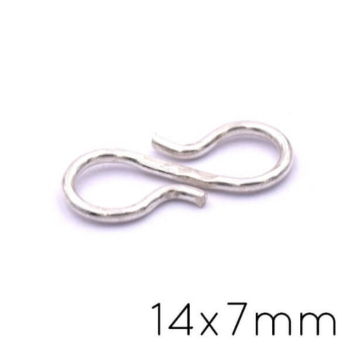 Achat Fermoir crochet S en argent 925 - 14x7mm (1)
