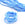 Grossiste en Cordon de Soie Naturelle Teinture Main Bleu Tie and Dye 2mm (1m)