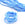 Vente au détail Cordon de Soie Naturelle Teinture Main Bleu Tie and Dye 2mm (1m)