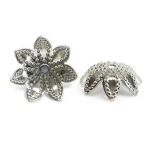 Achat Coquilles métal couleur argent 9mm (10)