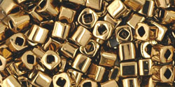 cc221 - perles Toho cube 3mm bronze (10g)
