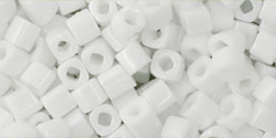 Achat cc41 - perles Toho cube 3mm opaque white (10g)