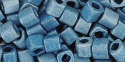 cc511f - perles Toho cube 4mm higher métallic frosted mediterranean blue (10g)