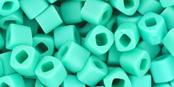 Achat cc55f - perles Toho cube 4mm opaque frosted turquoise (10g)