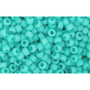 Achat cc55f - perles de rocaille Toho 11/0 opaque frosted turquoise (10g)