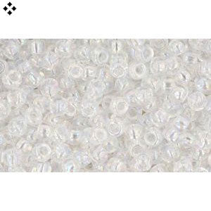 Achat cc161 - perles de rocaille Toho 11/0 transparent rainbow crystal (10g)