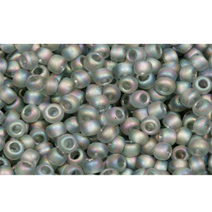 cc176bf - perles de rocaille Toho 11/0 trans-rainbow frosted grey (10g)
