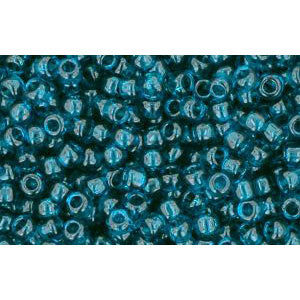 cc7bd - perles de rocaille Toho 11/0 transparent capri blue (10g)
