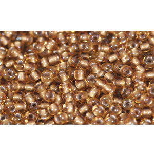 Achat cc278 - perles de rocaille Toho 11/0 gold-lined rainbow topaz (10g)