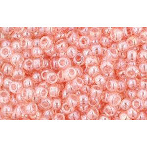 cc290 - perles de rocaille Toho 11/0 transparent lustered rose (10g)
