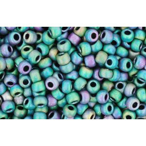 Achat cc706 - perles de rocaille Toho 11/0 matt colour iris teal (10g)