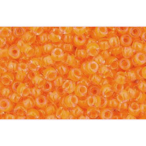 Achat cc802 - perles de rocaille Toho 11/0 luminous neon orange (10g)