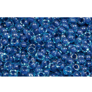 Achat cc932 - perles de rocaille Toho 11/0 aqua/capri lined (10g)