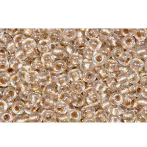 Achat cc994 - perles de rocaille Toho 11/0 gold lined rainbow crystal (10g)