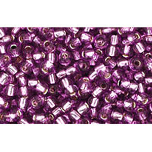 cc2219 - perles de rocaille 2.2mm silver lined light grape (10g)