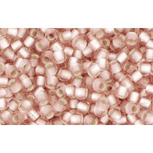 cc31f - perles de rocaille Toho 11/0 silver lined frosted rosaline(10g)