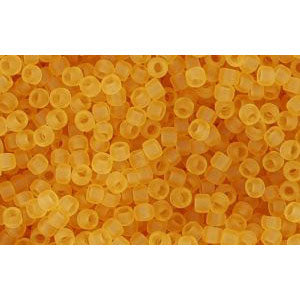 Achat cc2f - perles de rocaille Toho 15/0 transparent frosted light topaz (5g)