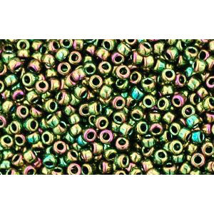 Achat cc508 - perles de rocaille Toho 15/0 higher métallic iris olivine (5g)
