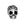 Grossiste en Perle tête de mort métal plaqué argent vieilli 10mm (1)