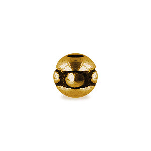 Perle heishi métal doré or fin vieilli 3mm (20)