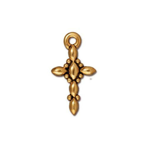 Achat Pendentif Charm Croix Rétro métal doré Qualité Antique 19x10mm (1)