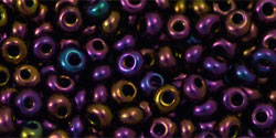 cc85 - perles Toho magatama 3mm métallic iris purple (10g)