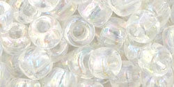 cc161 - perles de rocaille Toho 3/0 transparent rainbow crystal (10g)