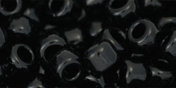 cc49 - perles de rocaille Toho 3/0 opaque jet (10g)