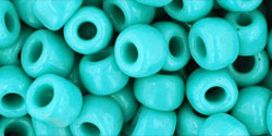 cc55 - perles de rocaille Toho 3/0 opaque turquoise (10g)