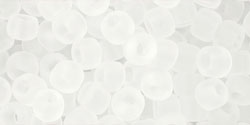 cc1f - perles de rocaille Toho 6/0 transparent frosted crystal (10g)