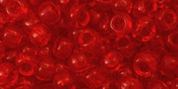 cc5b - perles de rocaille Toho 6/0 transparent siam ruby (10g)