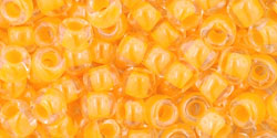 cc801 - perles de rocaille Toho 6/0 luminous neon tangerine fluo (10g)