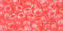 cc803 - perles de rocaille Toho 6/0 luminous neon salmon (10g)